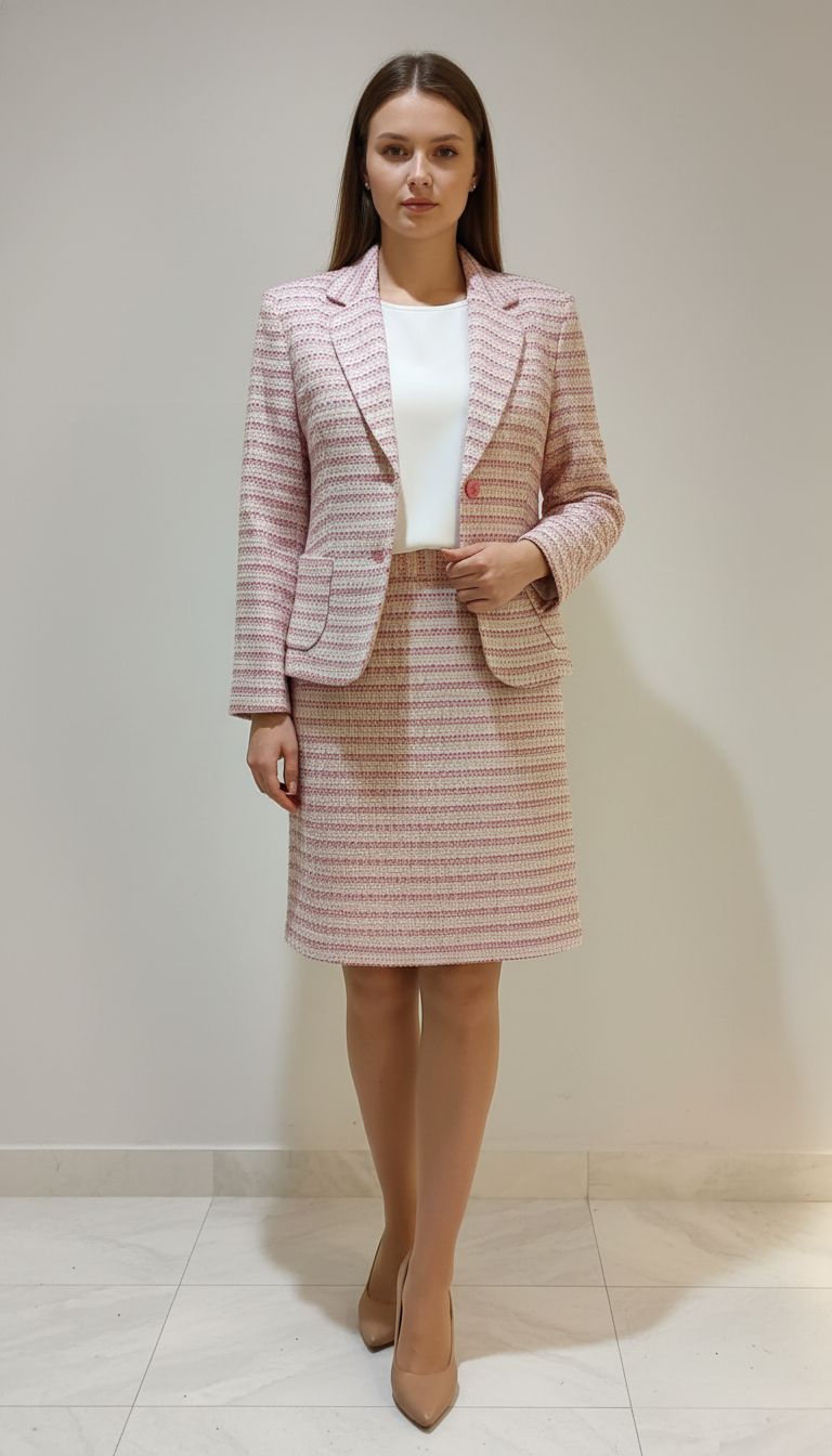 Conjunto Tweed Terno Saia