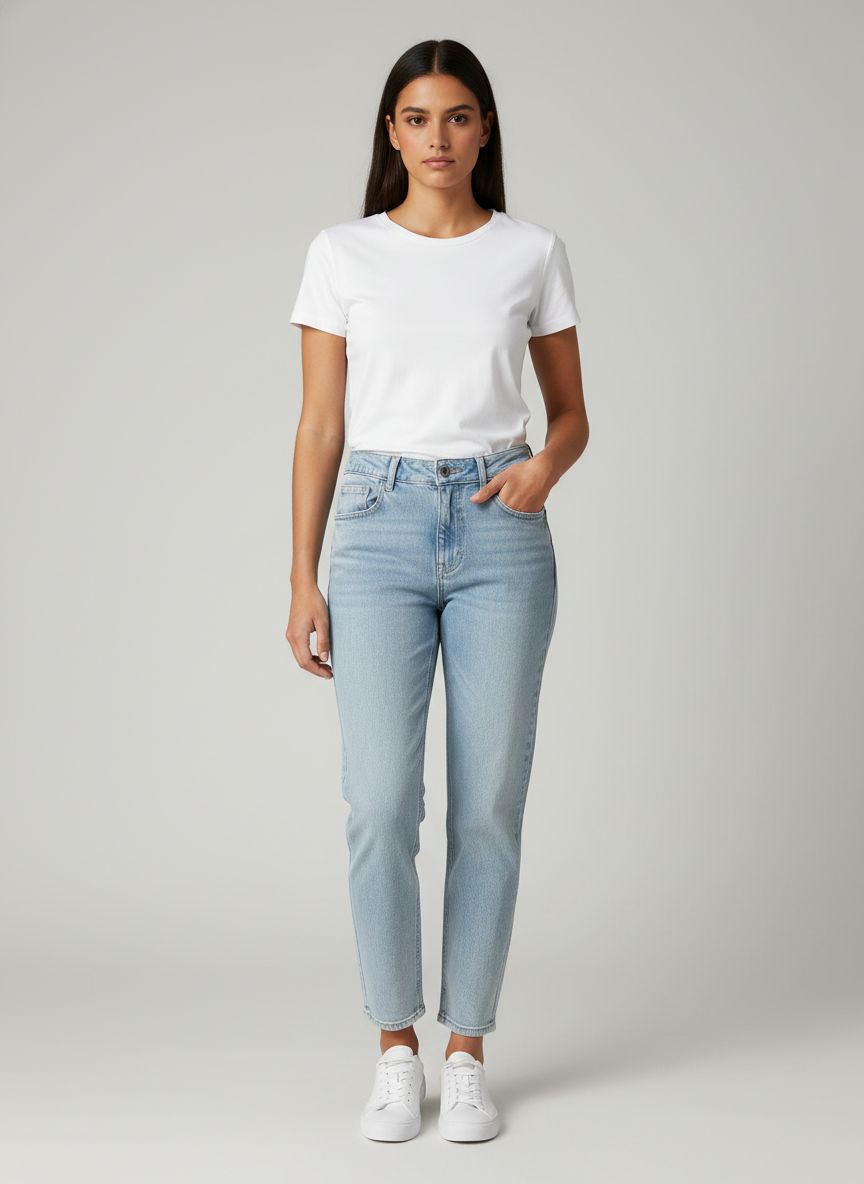 Calça Jeans Reta