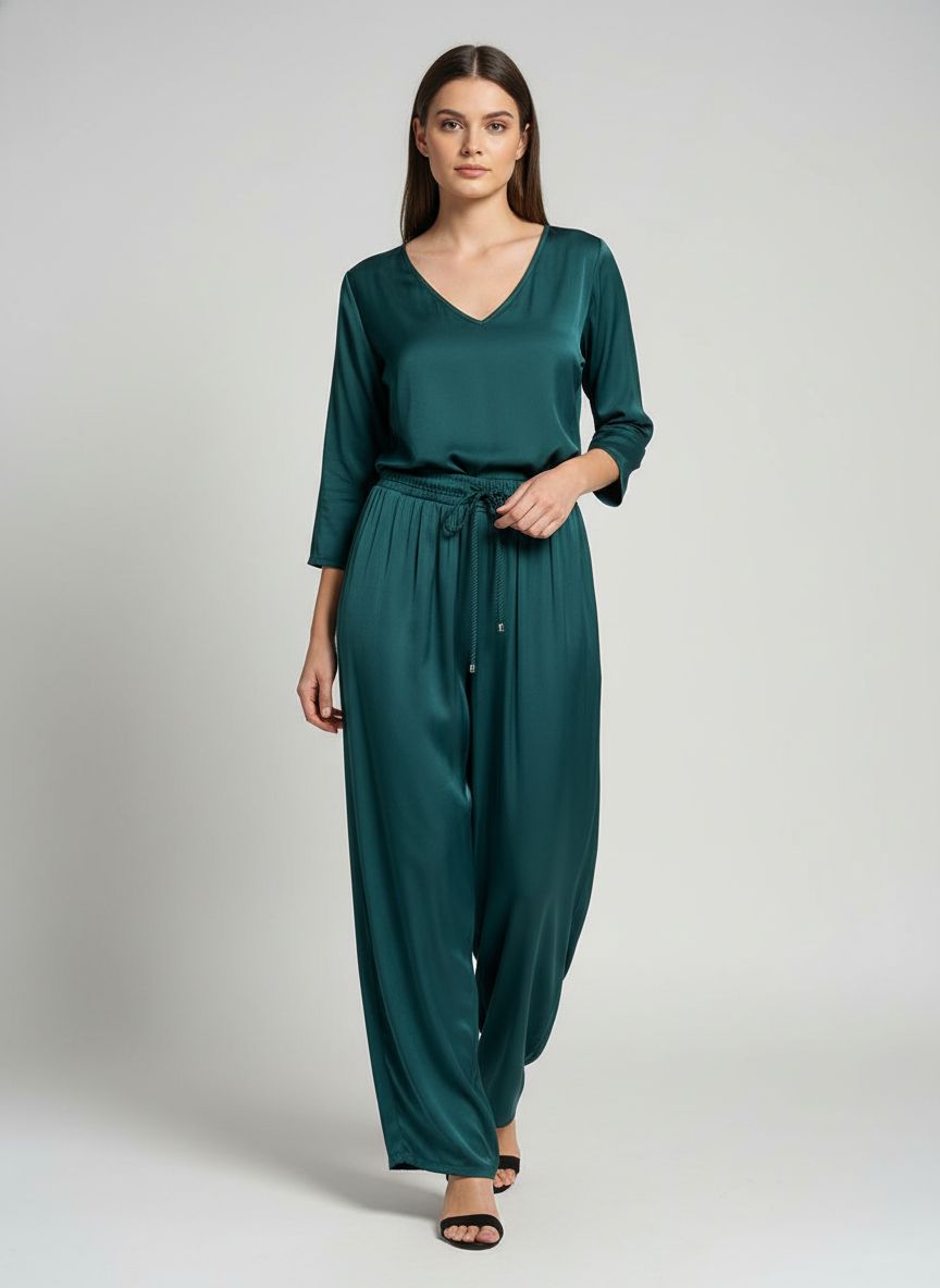 Calça Pantalona Cetim