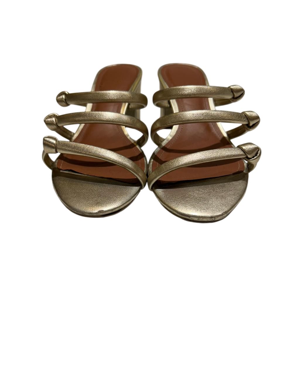 Sandalia Mule Salto Bloco