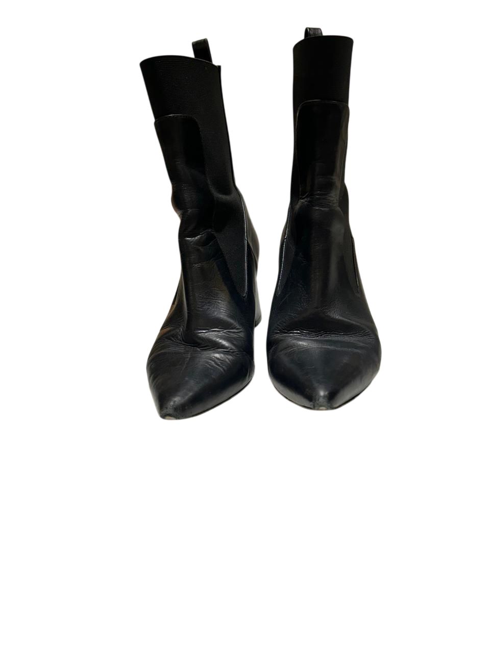 Bota Couro Bico Fino