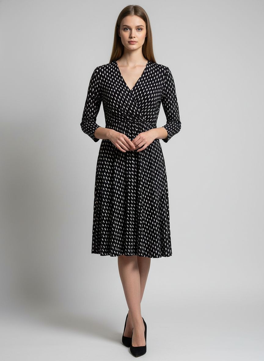 Vestido Midi Meia Manga