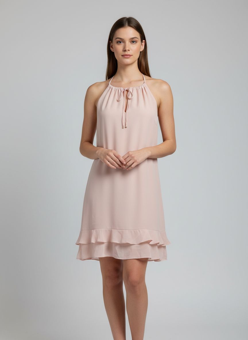 Vestido Com Sobreposição