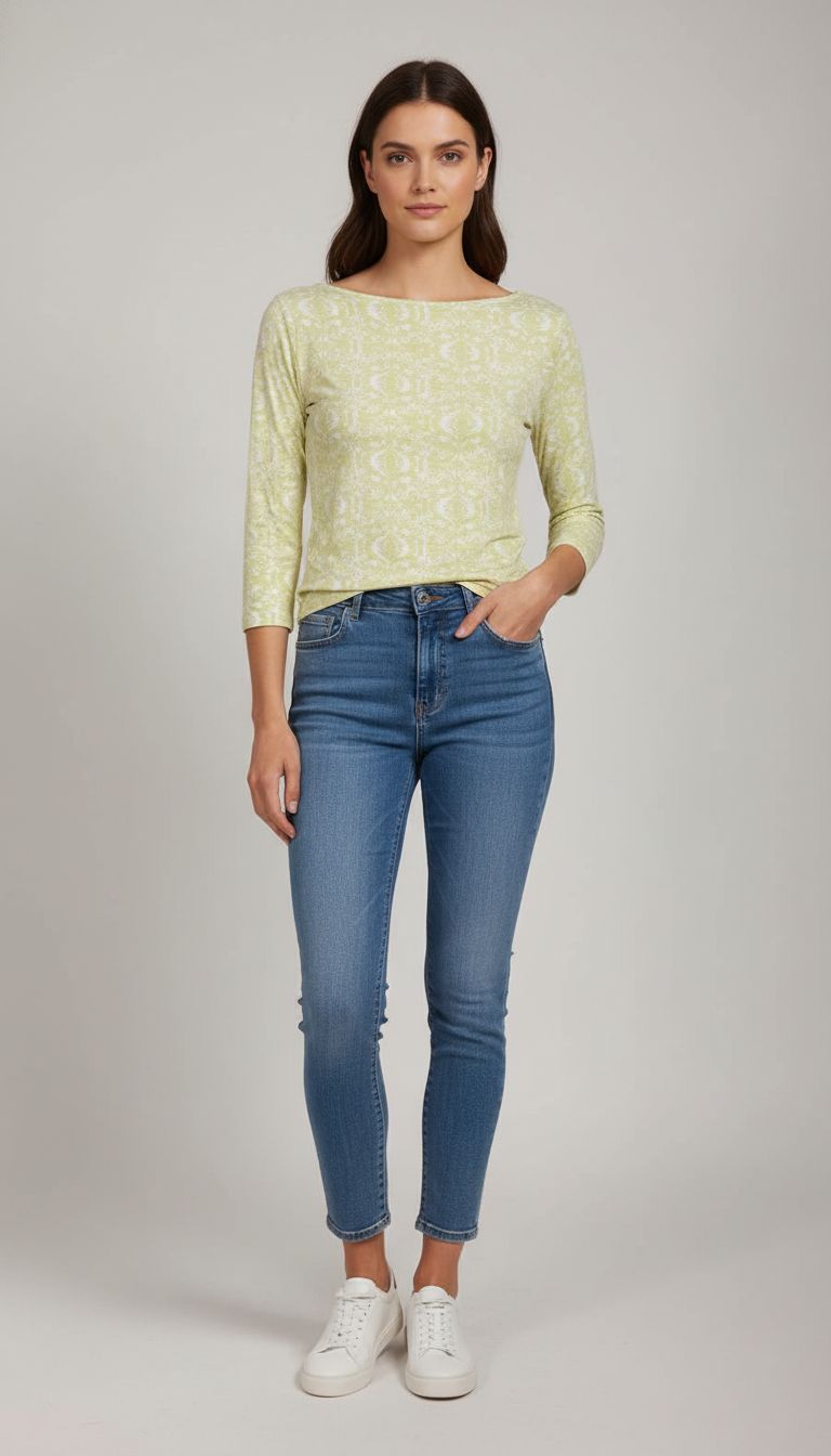 Blusa Meia Manga Arabesco