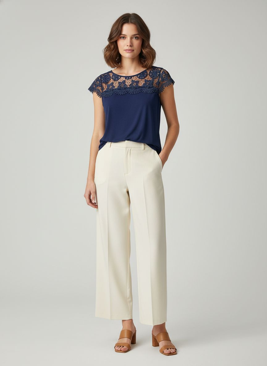 Blusa Detalhe Guipir