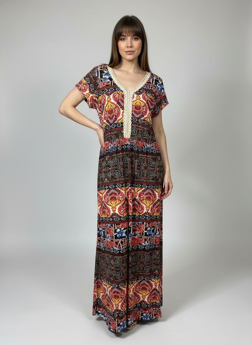 Vestido Etnico Longo