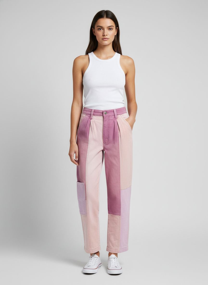 Calça sarja Multicolor