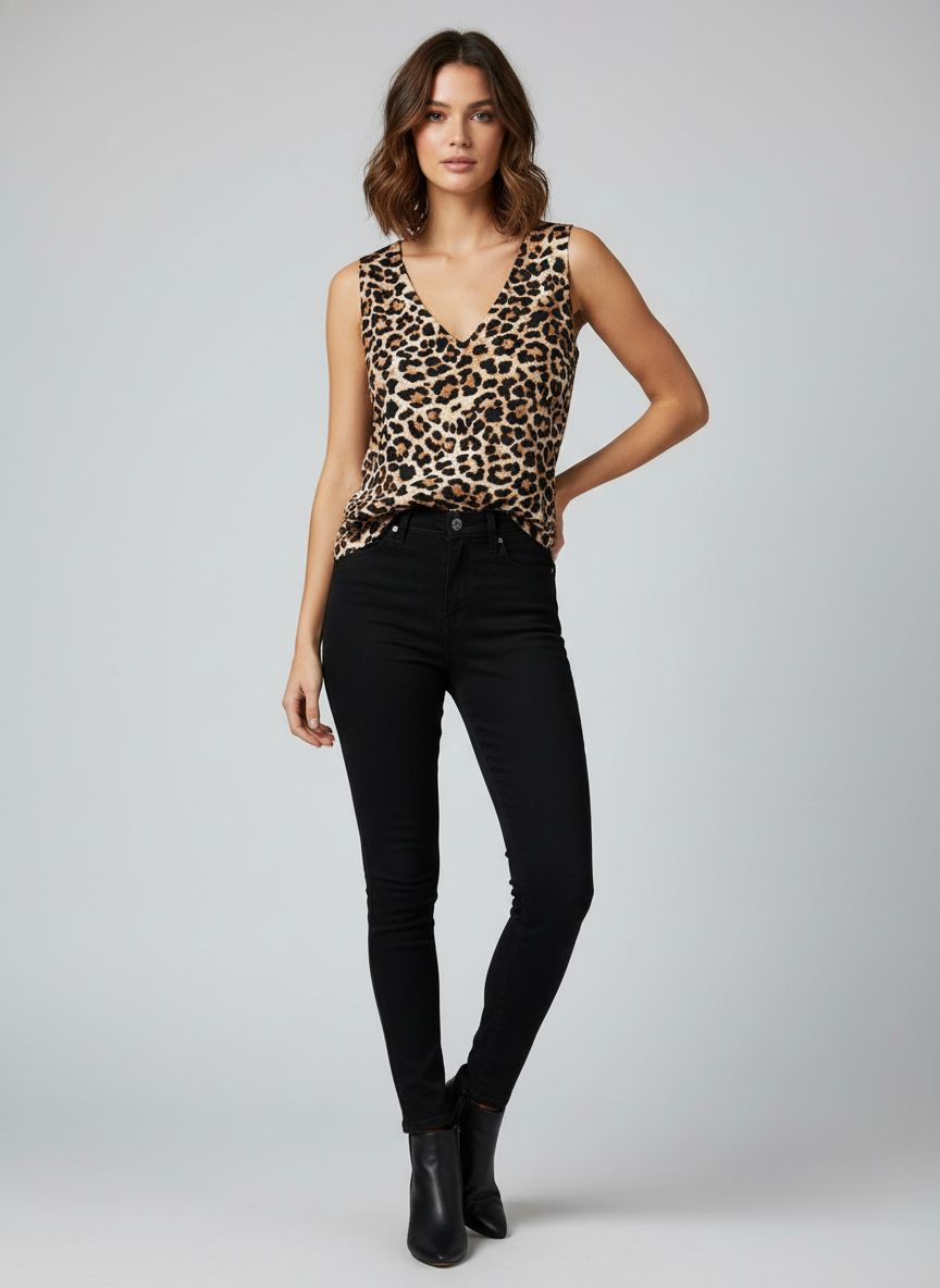 Blusa Regata Animal Print