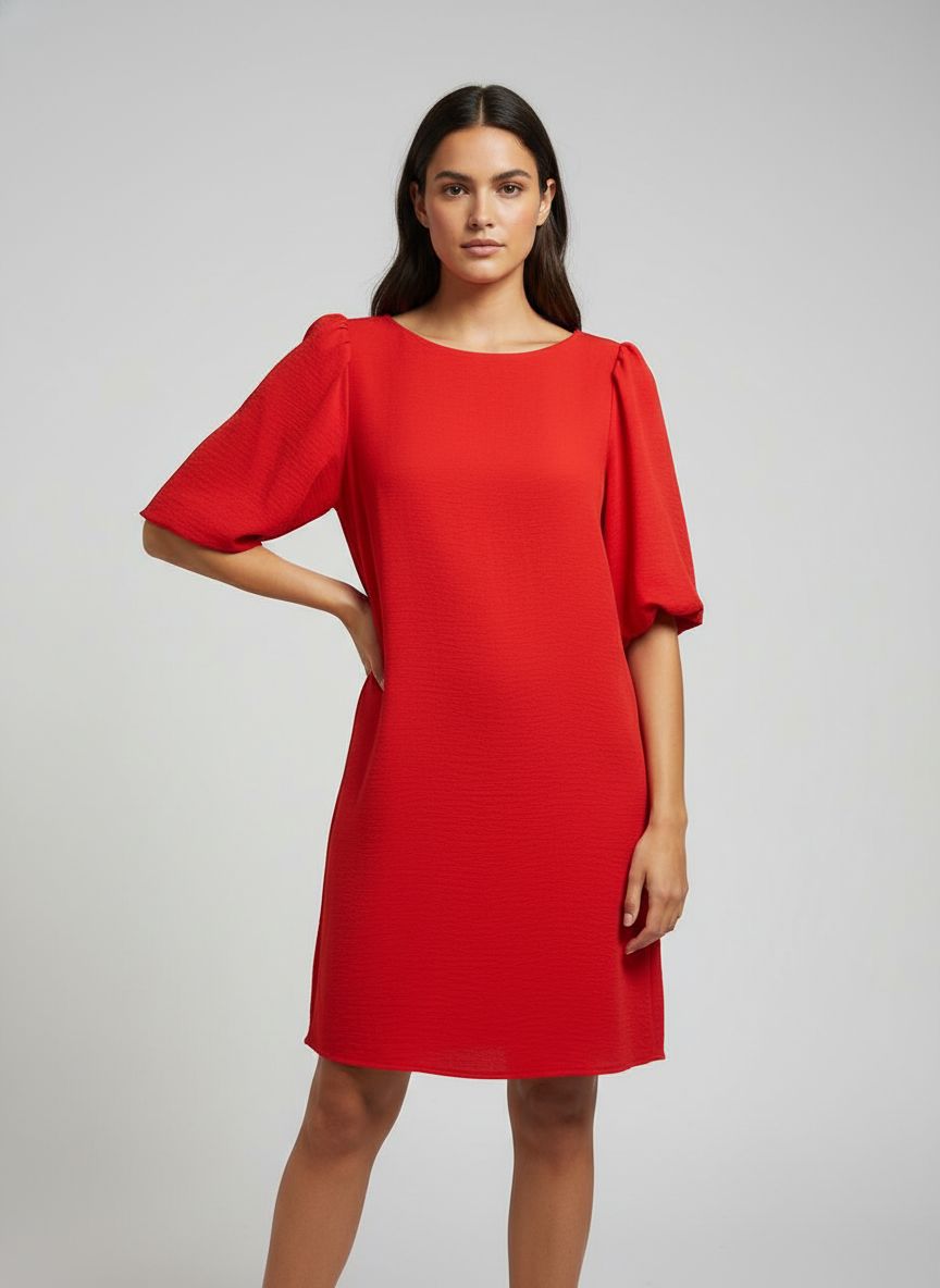 Vestido Manga Bufante