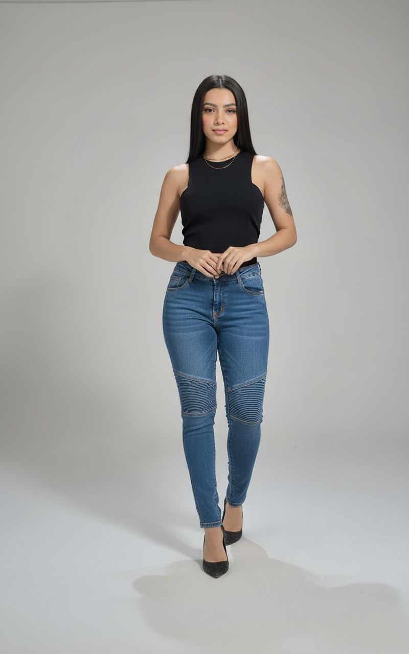 Calça Jeans Reta