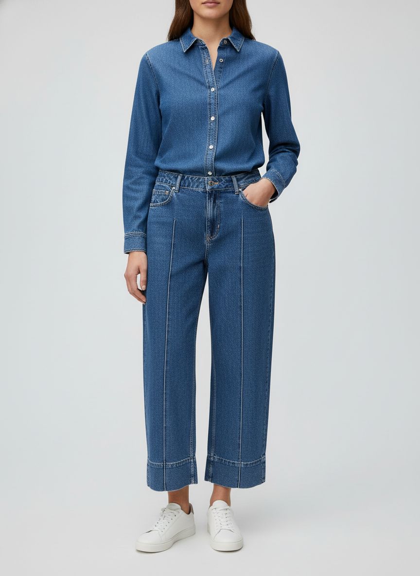 Calça Jeans Wide Leg