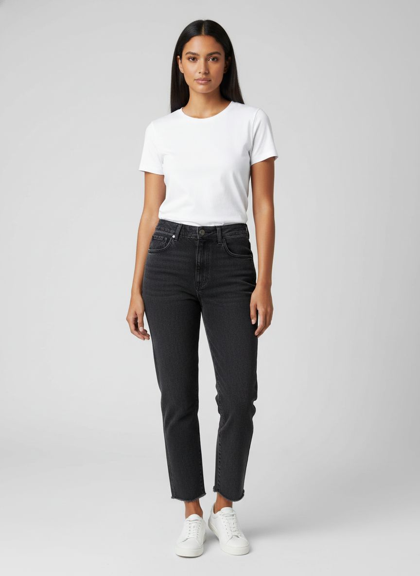 Calça Jeans Lavagem Preta