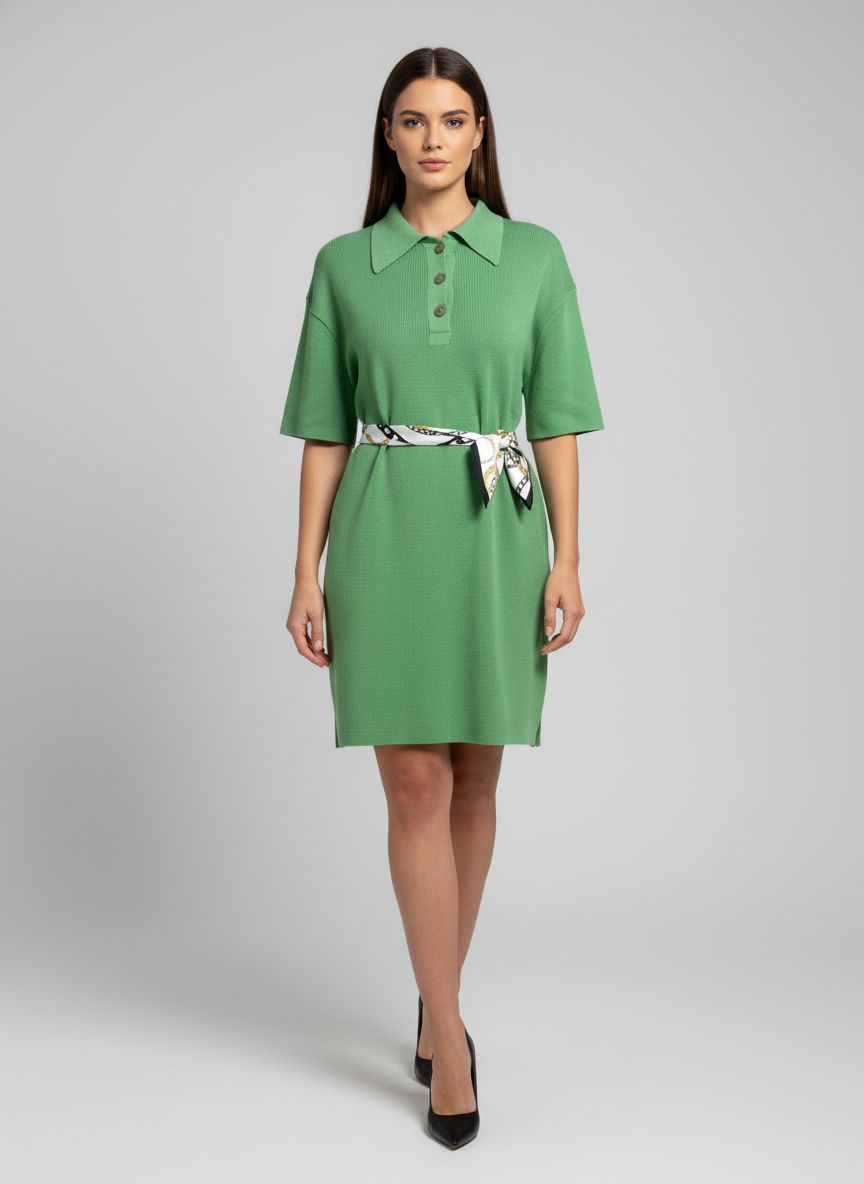 Vestido Tricot Polo