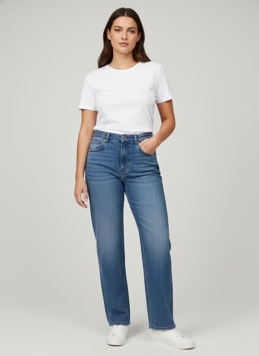 Calça Jeans Wide Leg