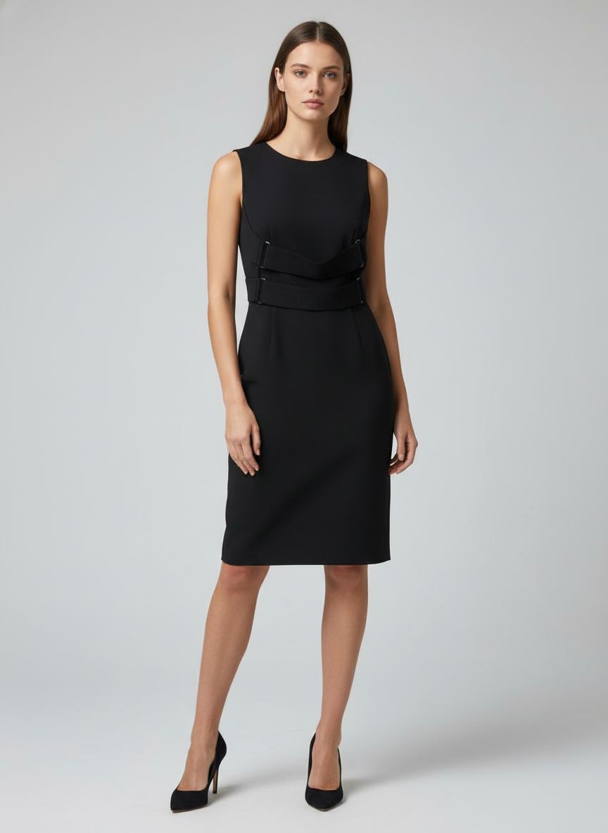 Vestido Curto Neoprene