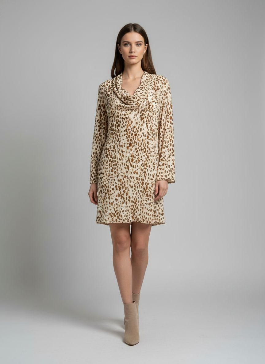 Vestido Chemise Animal Print