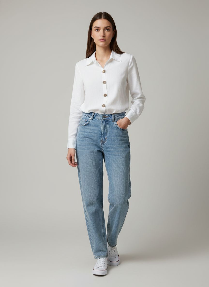 Camisa Linho Manga Longa