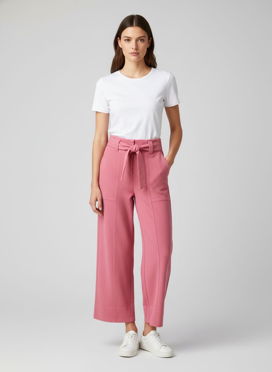 Calça Pantalona Cintura Alta