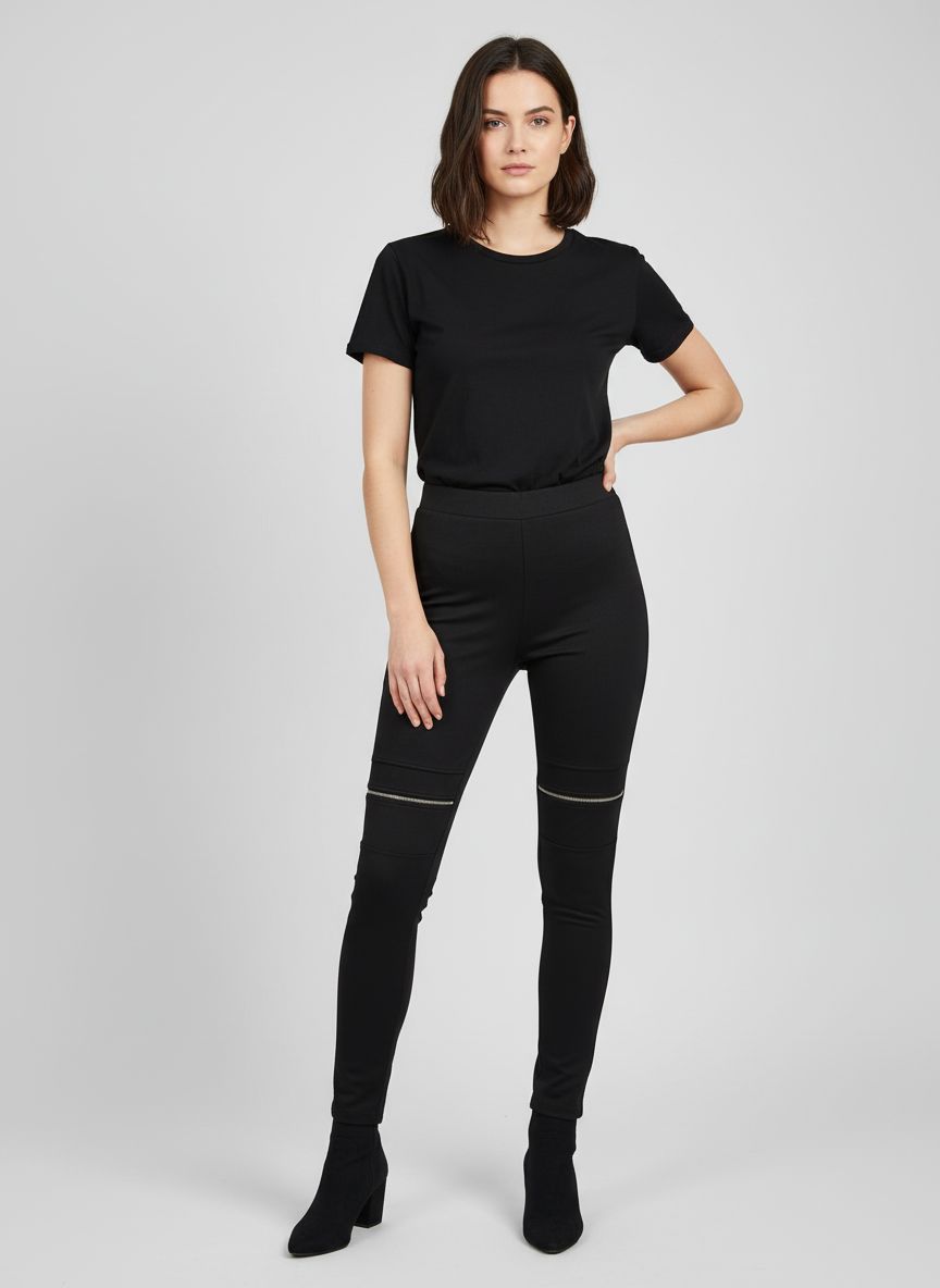 Calça Legging Ziper