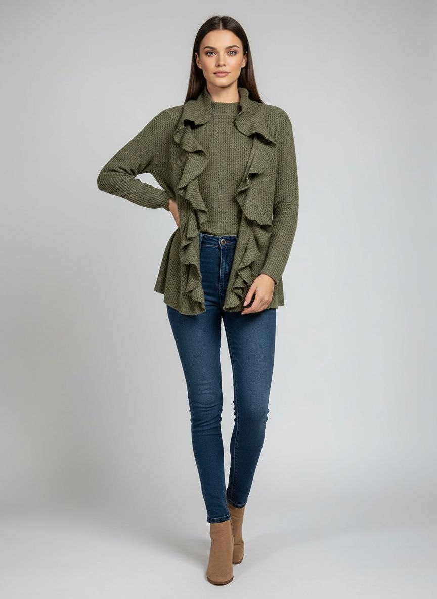 Casaqueto Tricot Babados