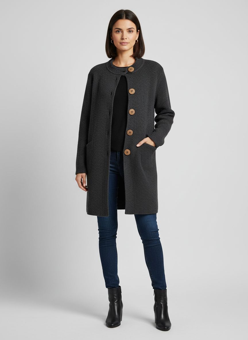 Casaco Lã Alongado