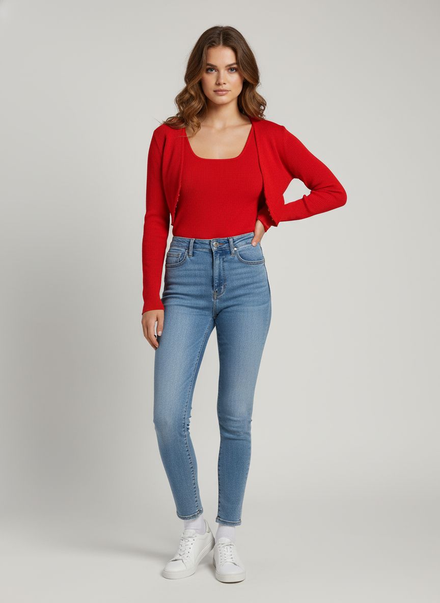 Bolero Cropped Canelado