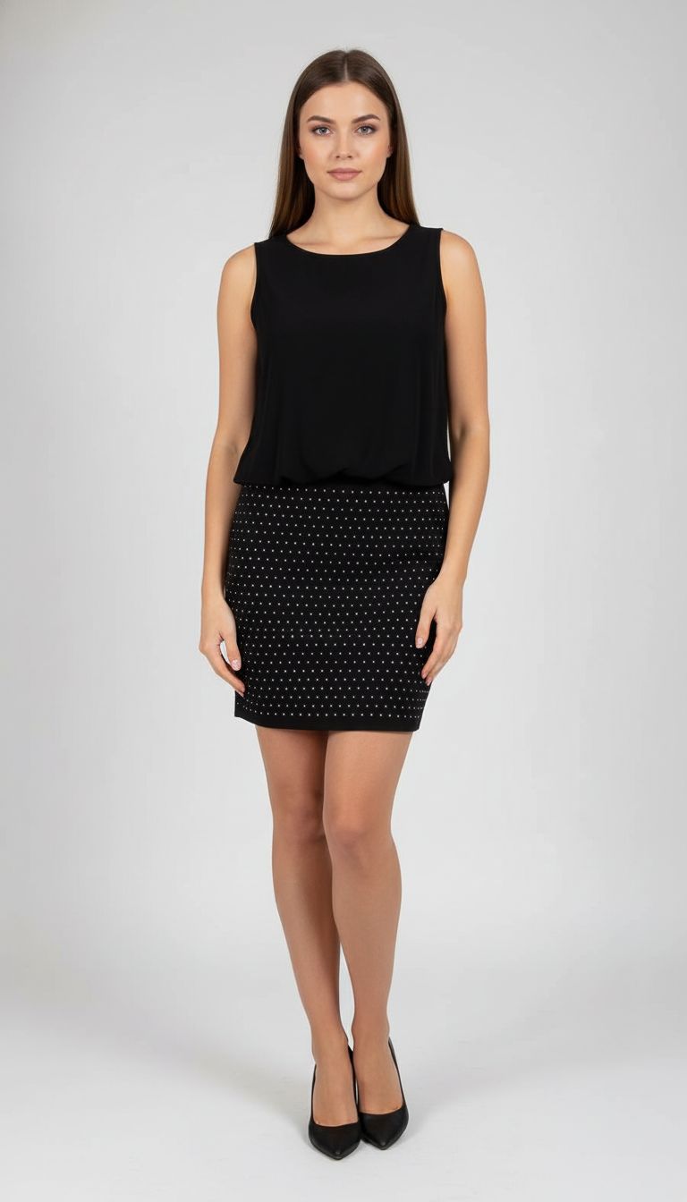 Vestido Curto Tachas