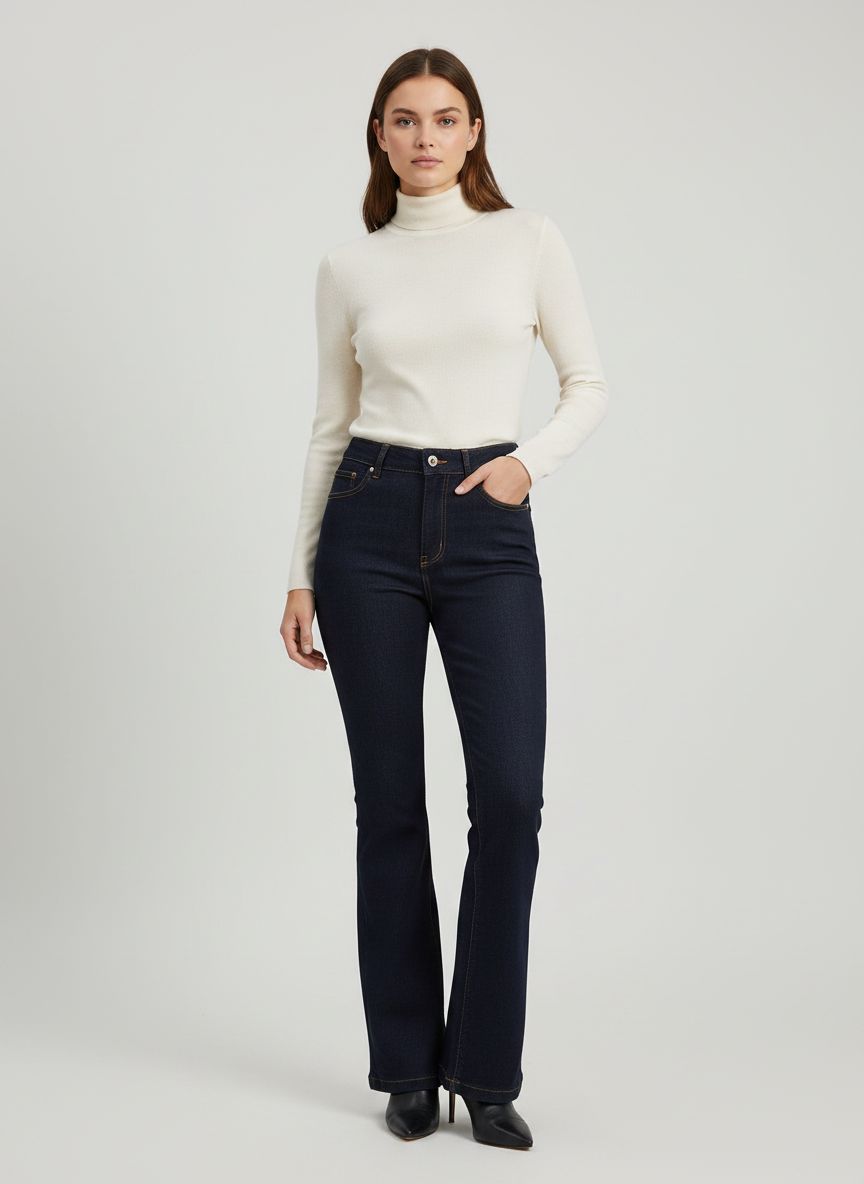 Calça Jeans Flare