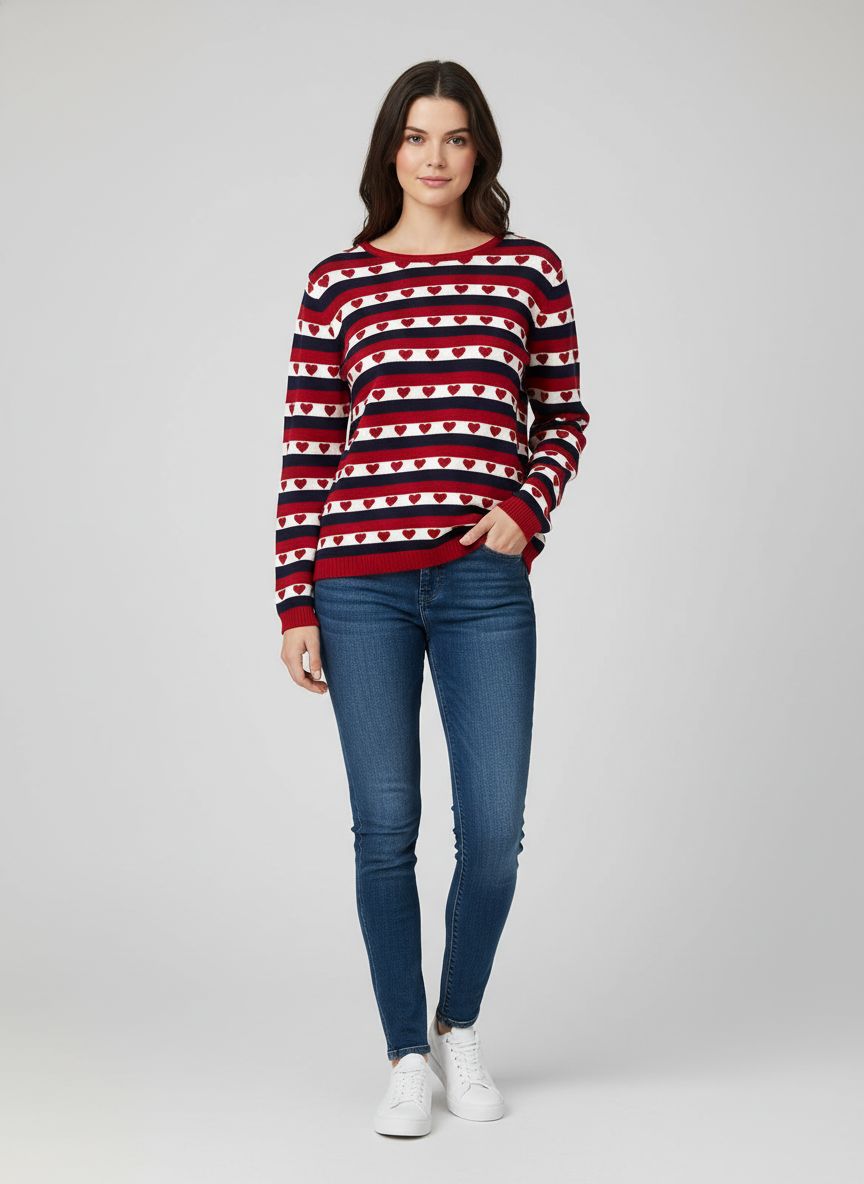 Tricot Corações