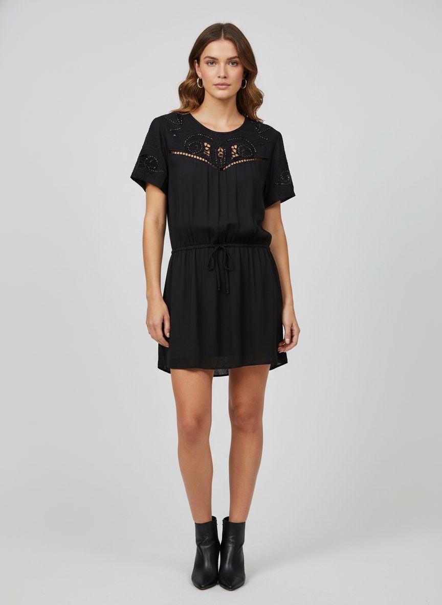 Vestido Detalhe Renda