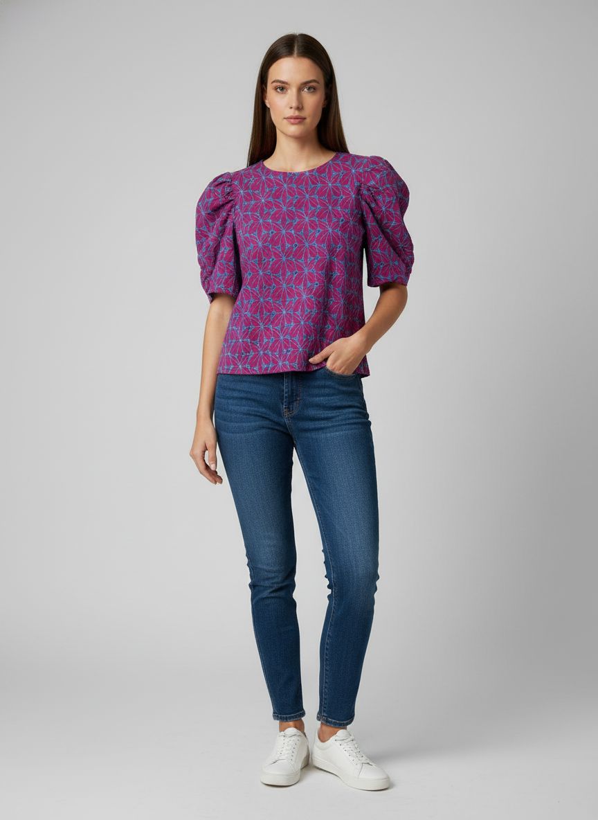 Blusa Manga Bufante Laise