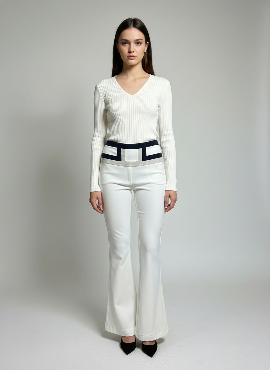 Calça Flare Cintura Alta