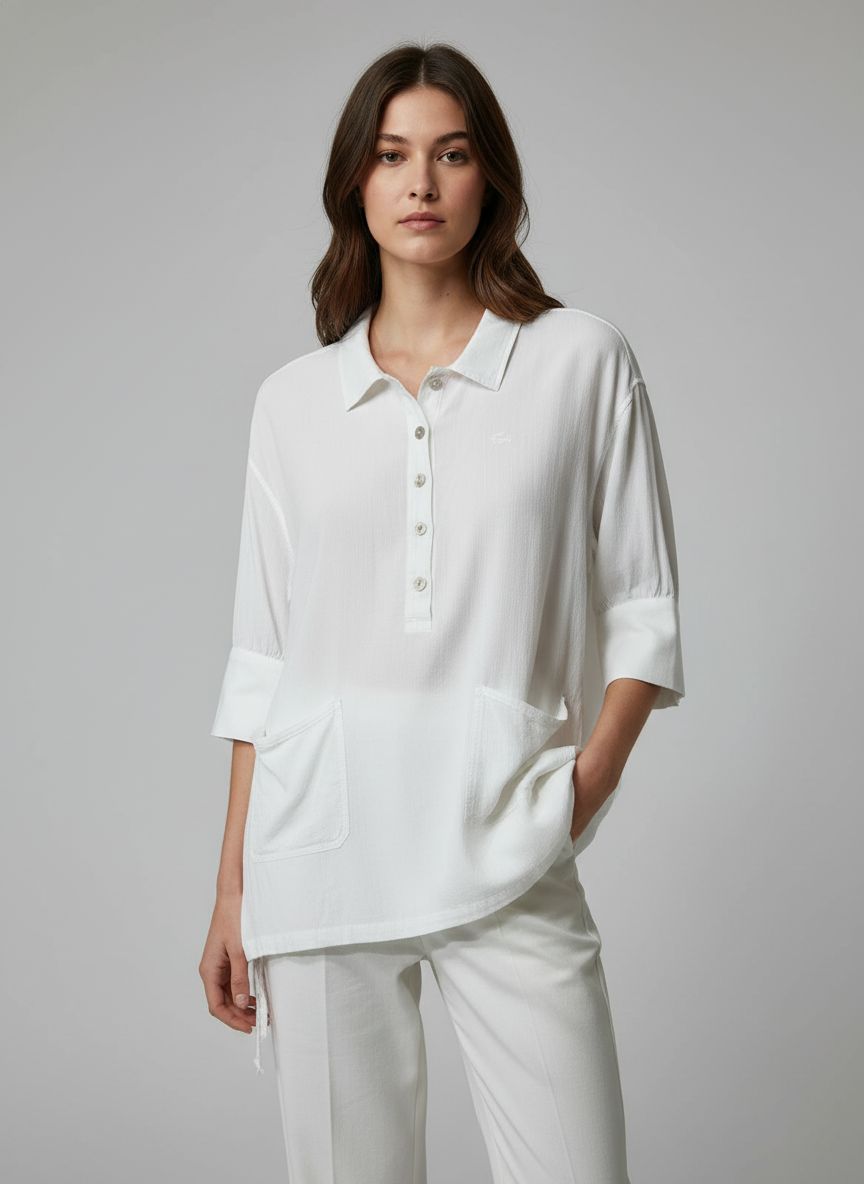 Camisa Meia Manga Bolsos