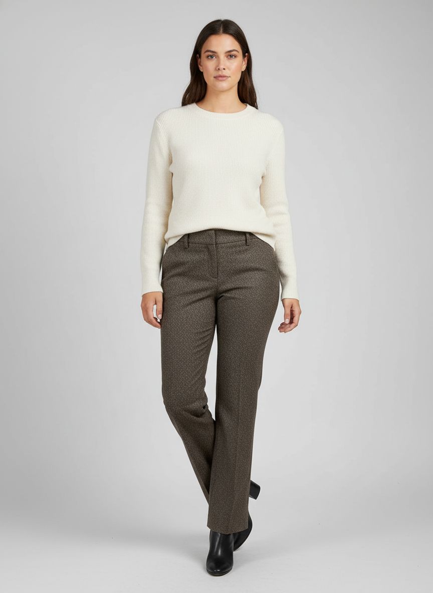 Calça Alfaiataria Lã Batida