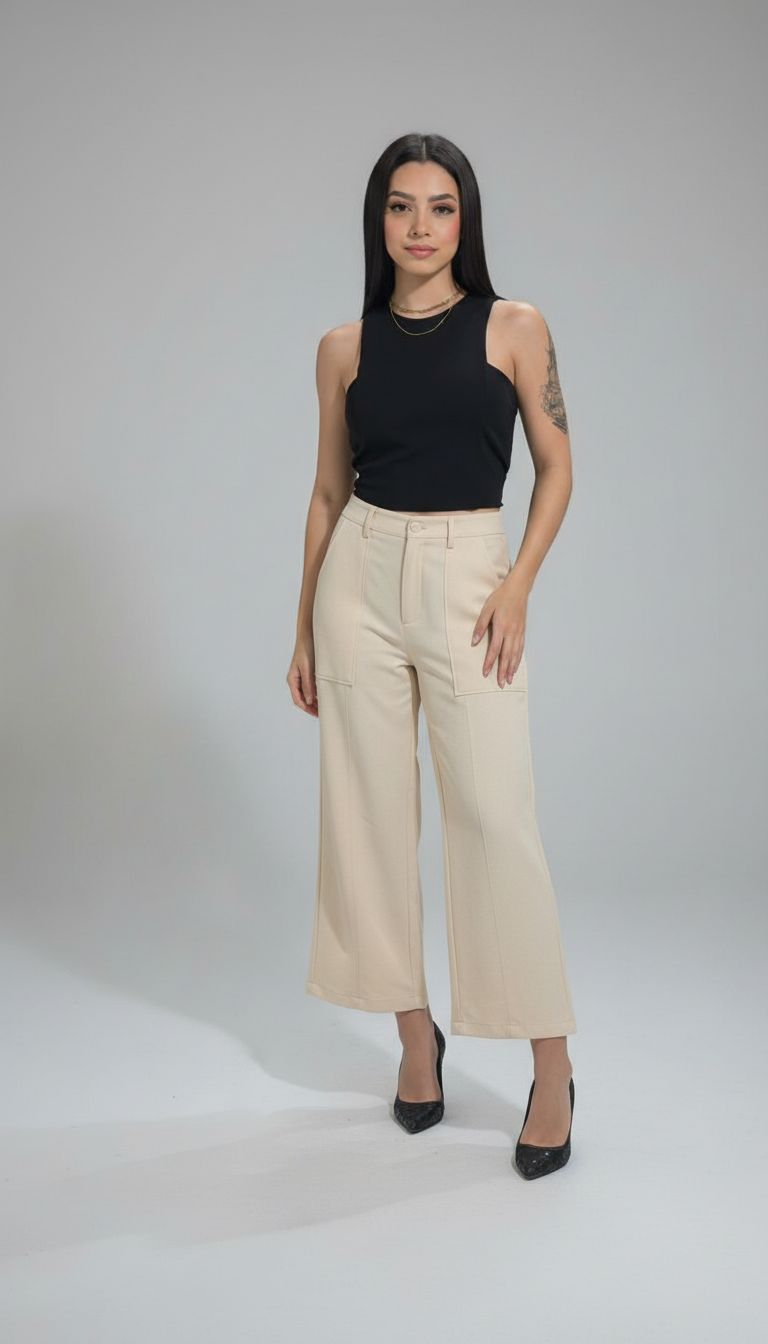 Calça Linho Pantalona