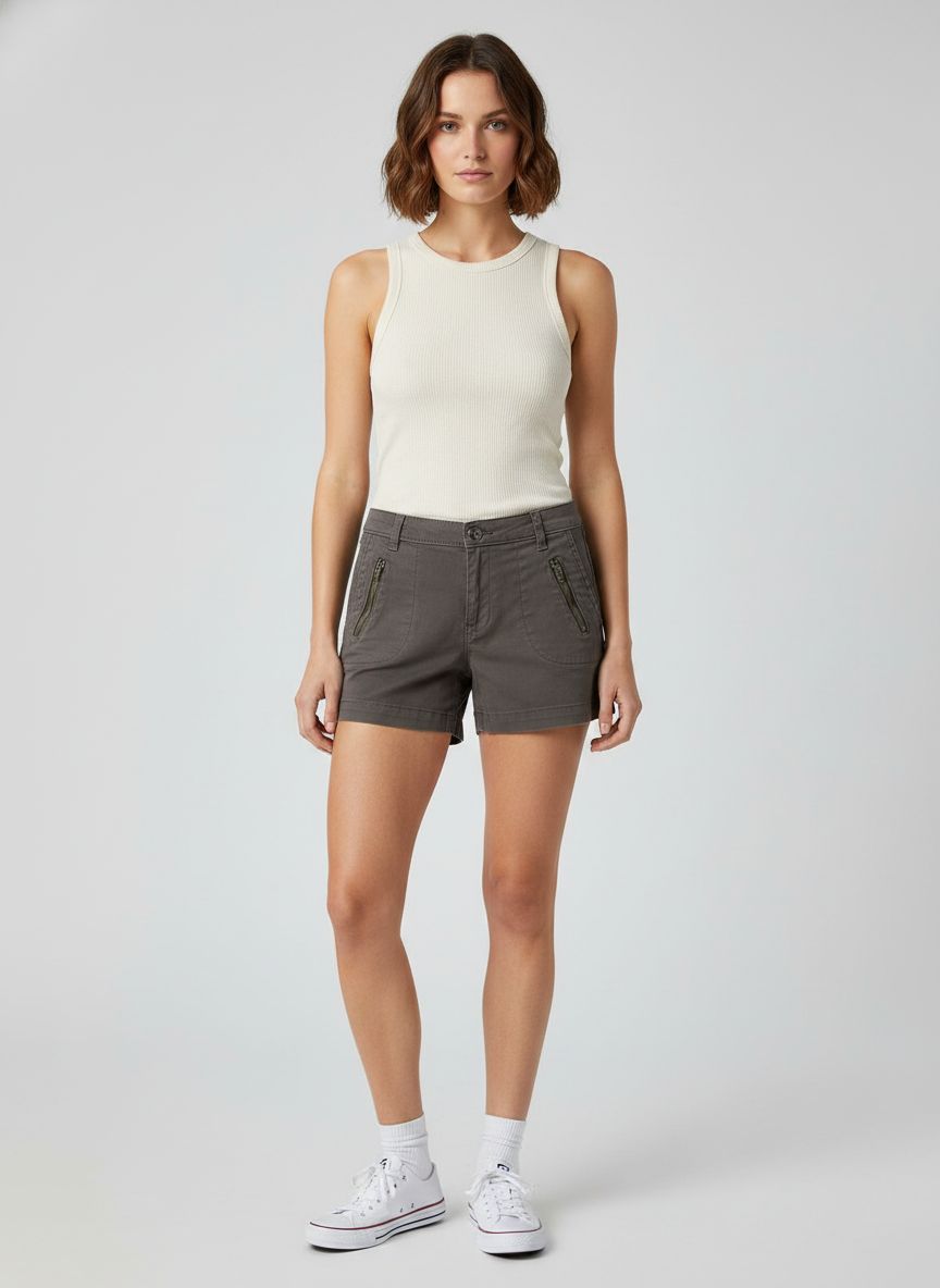 Shorts Sarja Ziper