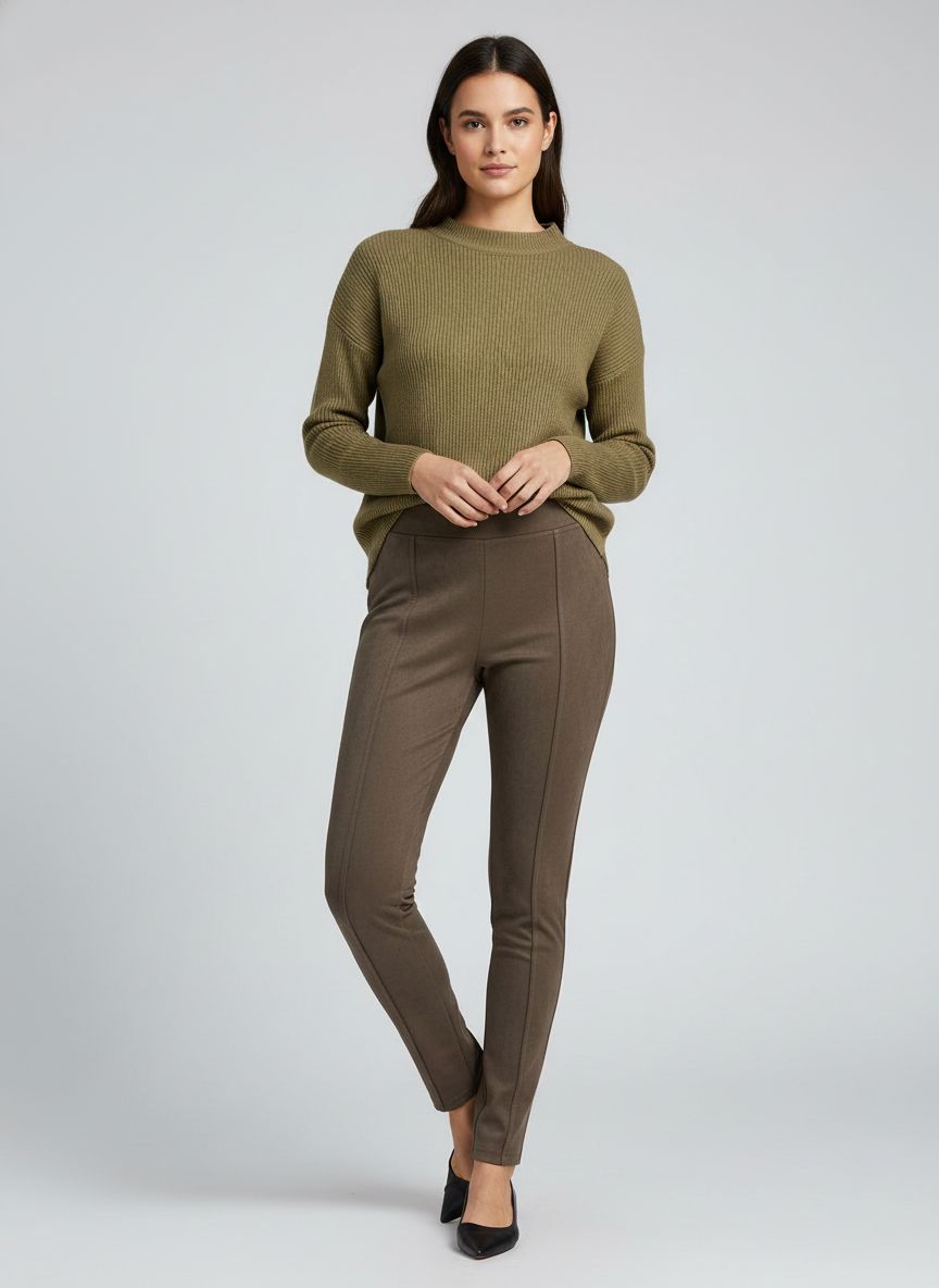 Calça Suede Reta