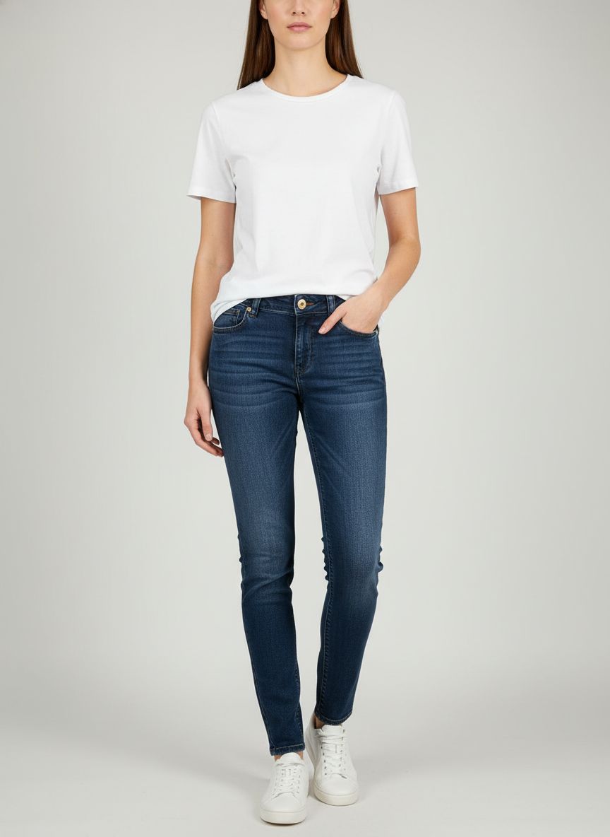 Calça Jeans Reta