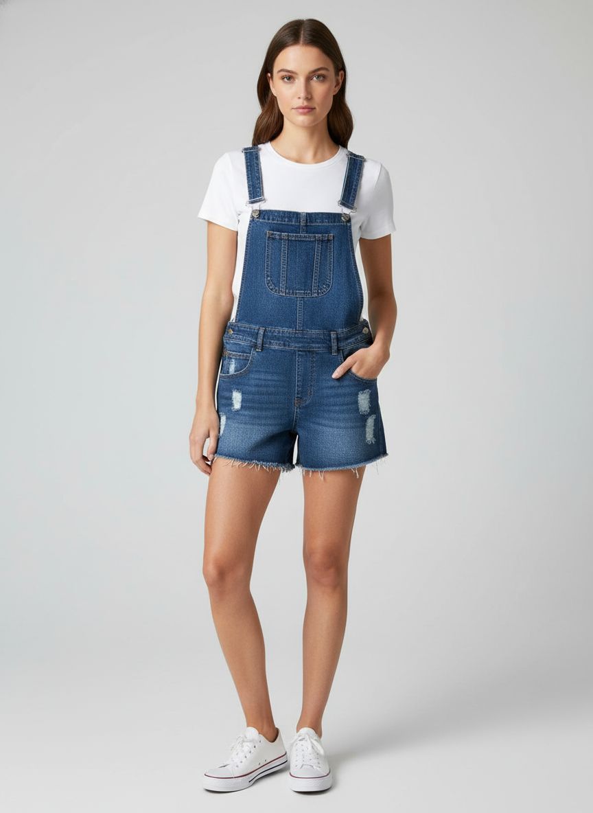 Jardineira Shorts