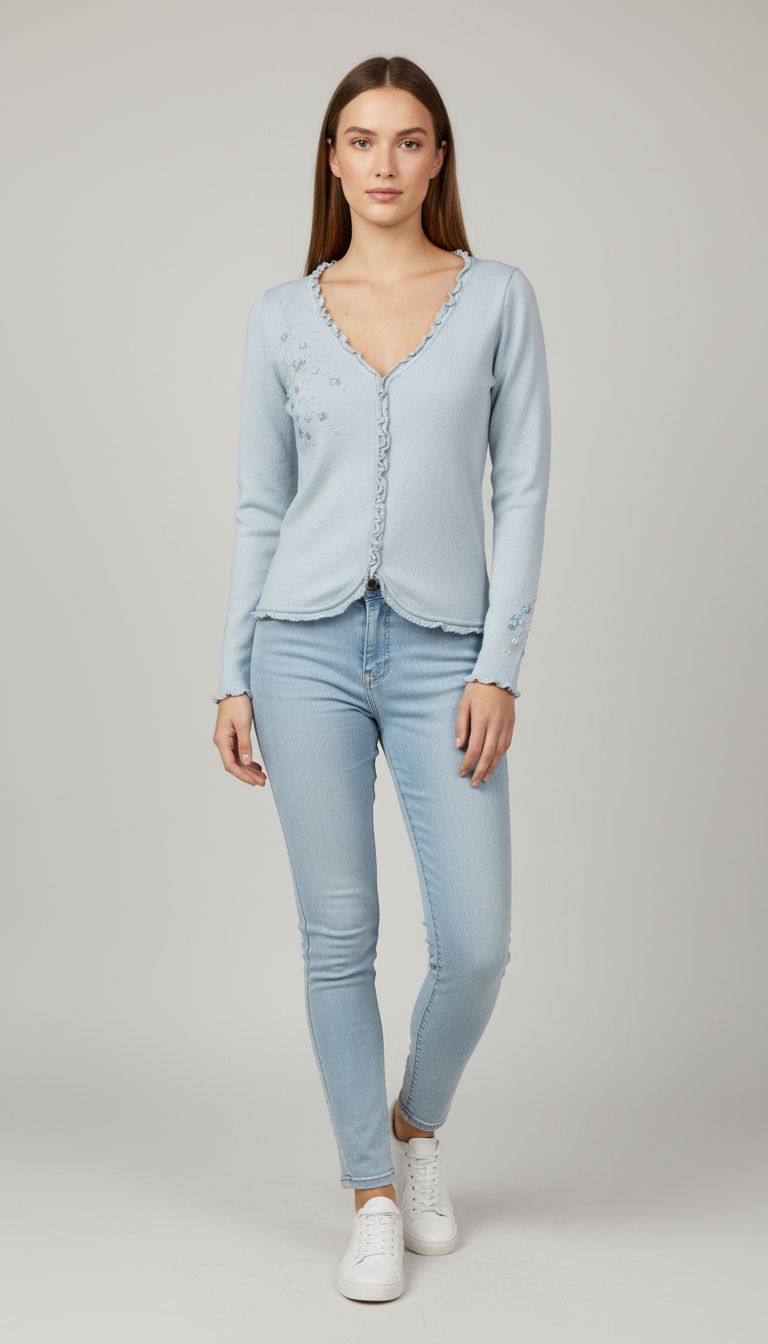 Blusa Manga Longa Tricot