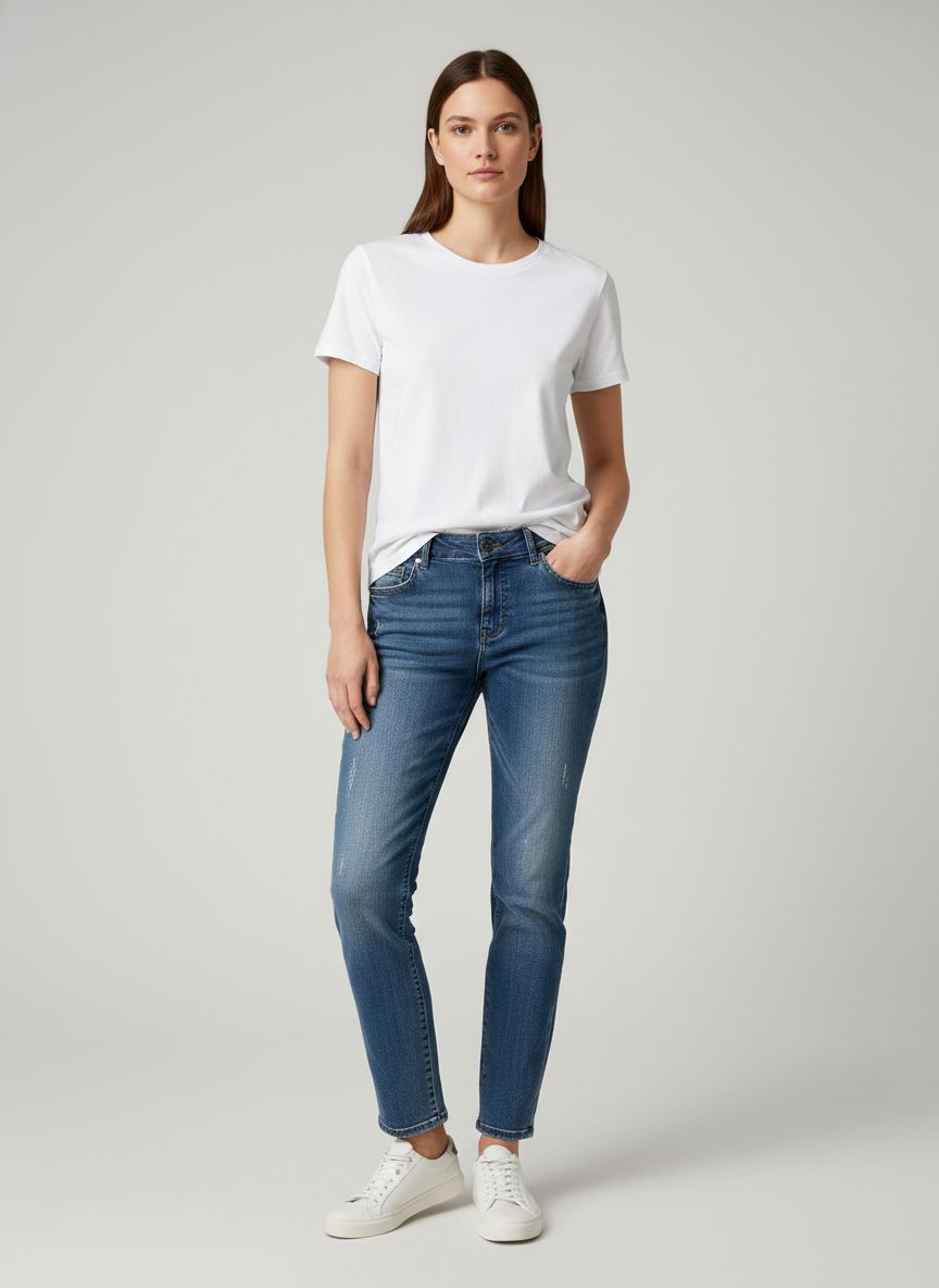 Calça Jeans Reta