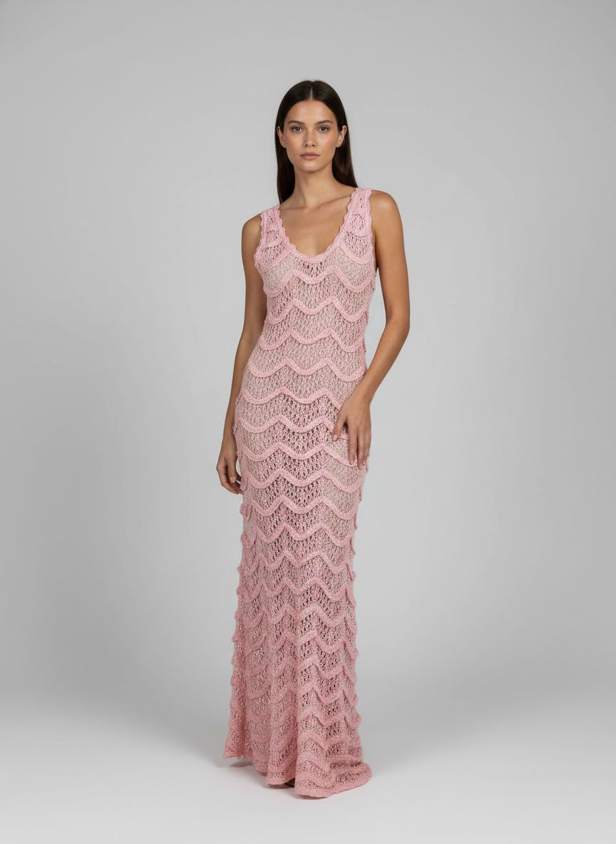 Vestido Longo Tricot