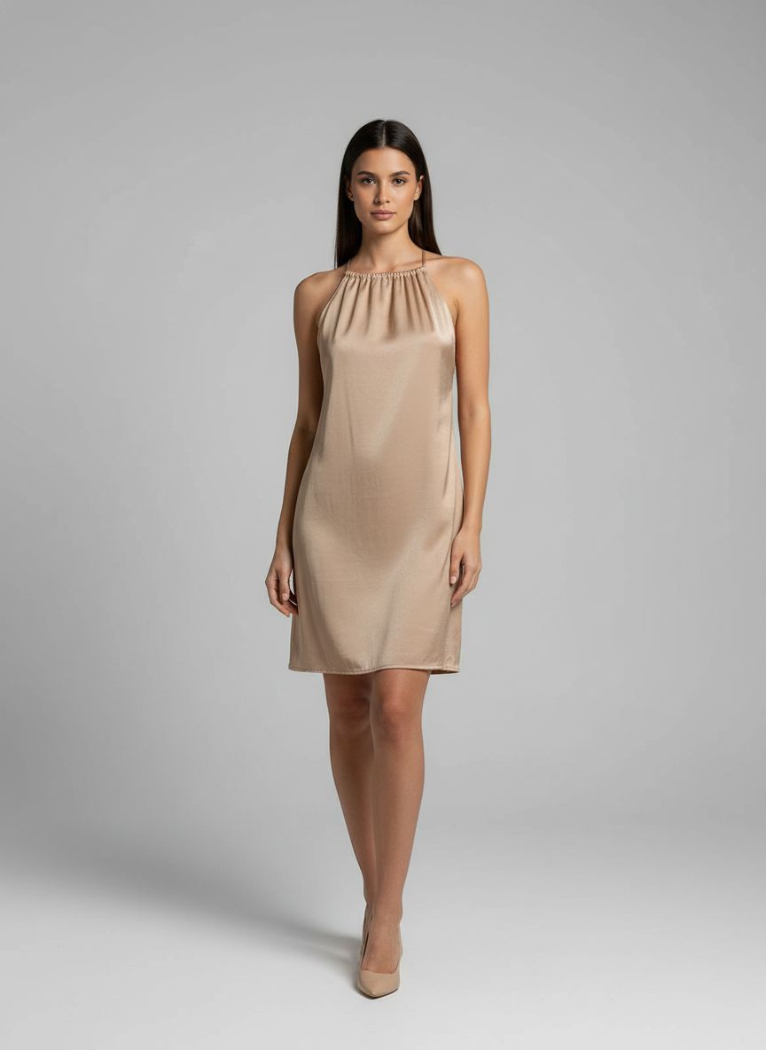 Vestido Frente Única Acetinado