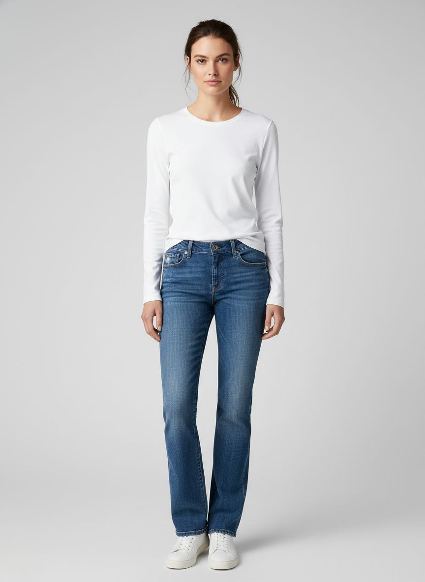 Calça Jeans Reta