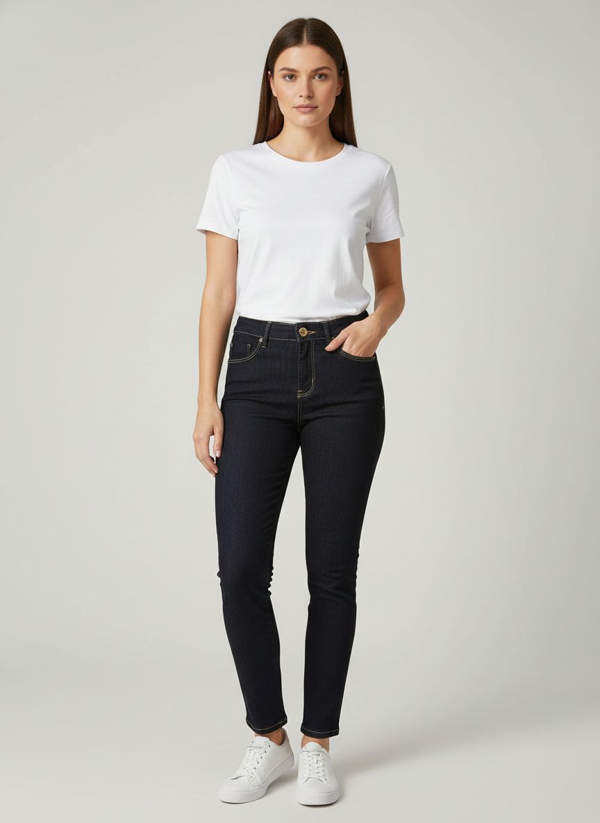 Calça Jeans Reta