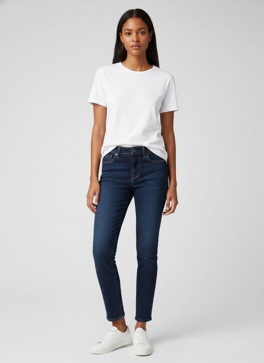 Calça Jeans Reta