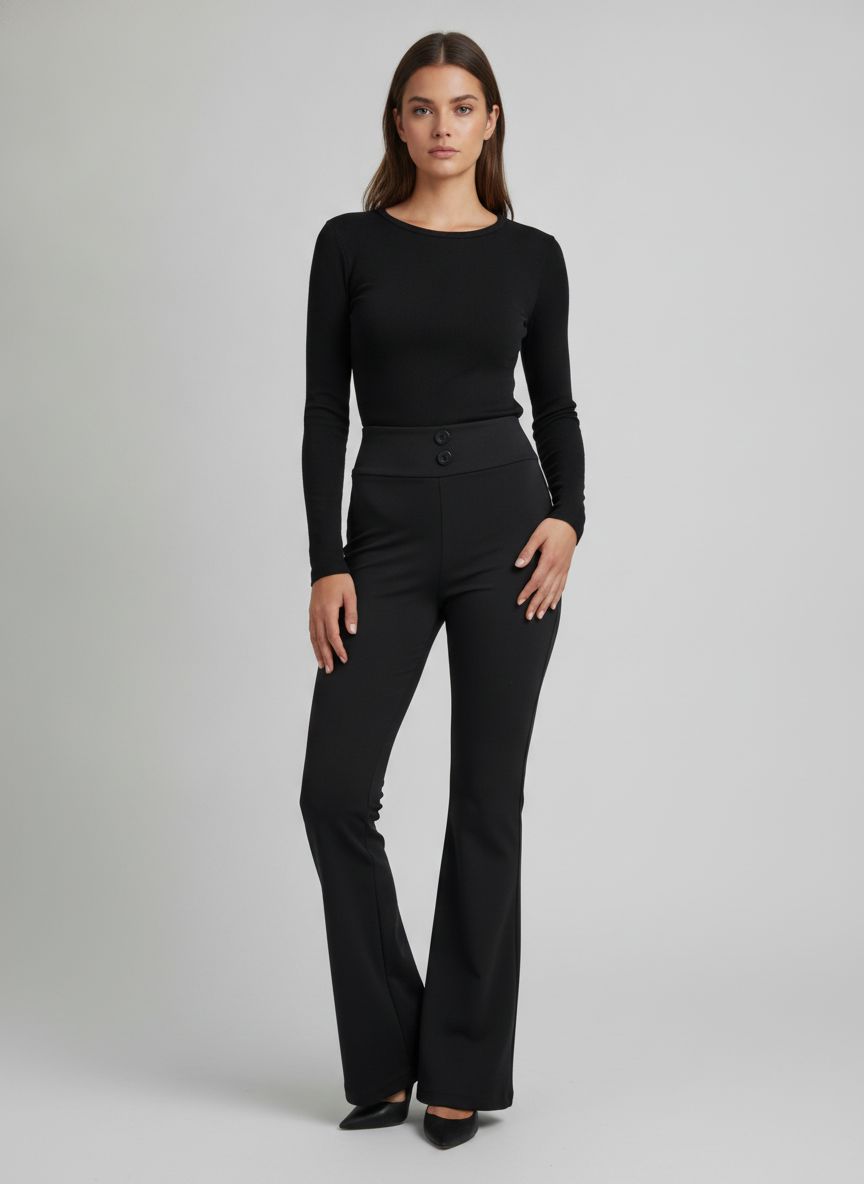 Calça Flare Tipo Disco