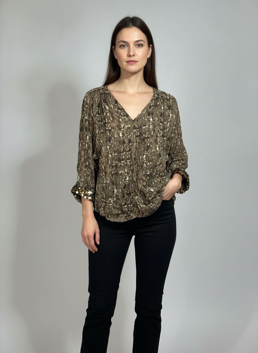 Blusa Manga Longa Seda