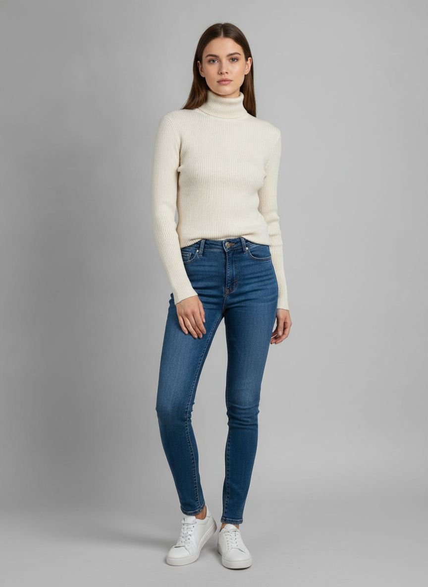Tricot Gola Alta Canelado