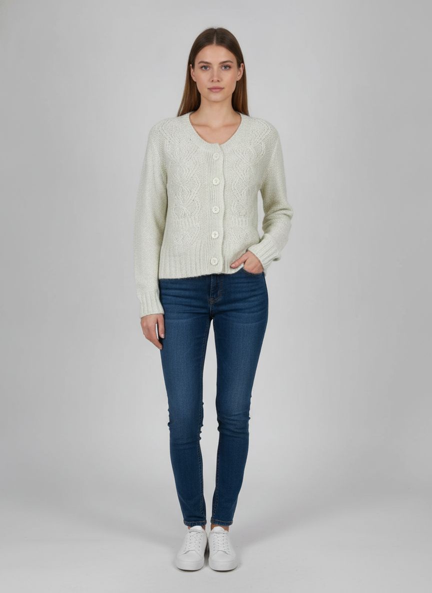 Cardigan Tricot Botões